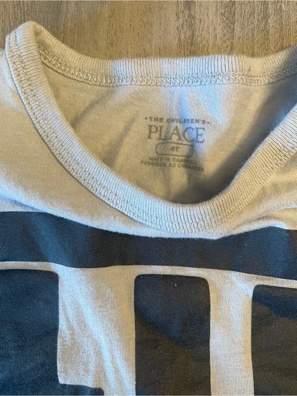 Children’s Place 4T Gray “LIL BRO” T-Shirt
